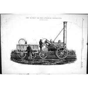 Engineering 1887 Rocket Engine Railway Locomotive Liverpool Exhibition