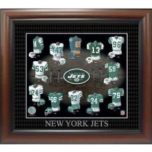   Jets Evolution Of The Team Uniforms Picture Frame