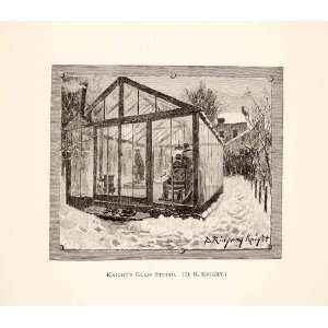  1883 Print Glass Studio Snow Artist France Pennsylvania Daniel 