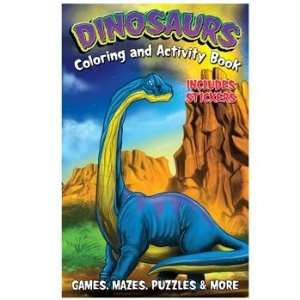 Dinosaurs Coloring and Activity Book with Crayons (8) Party Supplies 