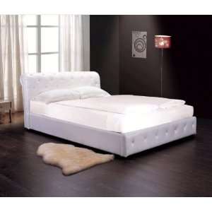  Abbyson Living Bryson Faux Leather Full Bed in White