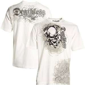  Ecko Unlimited White Slasher Skull T shirt Sports 