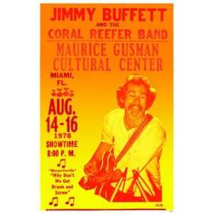  Jimmy Buffet Music MasterPoster Print, 11x17