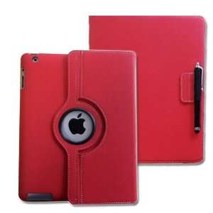  FINTIE® (Red) 360° Rotating Case Cover w/ Swivel Stand 