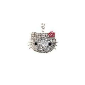  HELLO KITTY CRYSTAL NECKLACE WITH PINK FLOWER Toys 