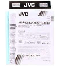 JVC KD R620 In Dash Single Din Car CD//WMA/USB/iPod Receiver Player 
