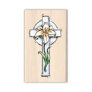    Easter Cross Wood Mounted Rubber Stamp Arts, Crafts & Sewing