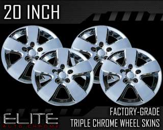  exact match to the chrome wheel skin covers in the listing picture for