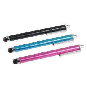  3 Pack of Black Blue Pink Stylus Universal Touch Screen Pen 