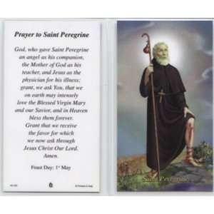  Prayer to Saint Peregrine Laminated Holy Card (Religious 