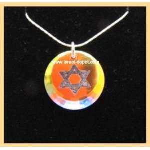   Crystal Necklace Magen David Star Jewish Hebrew: Everything Else