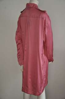 LANVIN Oversized Pink SILK Shirt Dress FR38/US8 NWT  