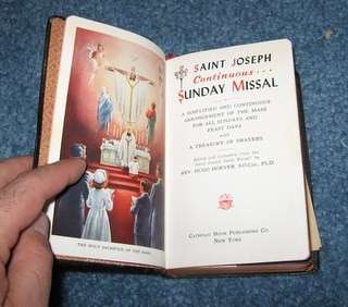 1957 Catholic Saint Joseph Continuous Sunday Missal  