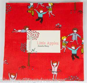   FABRIC Layer Cake ~ LITTLE APPLES ~ by Aneely Hoey 42   10 Squares