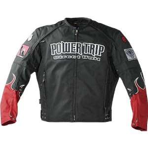  POWER TRIP CHAOS JACKET BLACK/RED MD Automotive