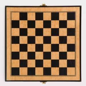  20 High Gloss Wood Chess Board / Storage Box Toys 