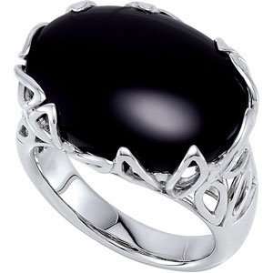 Genuine IceCarats Designer Jewelry Gift Sterling Silver Genuine Onyx 