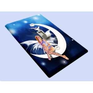 Moon Fairy with Dove Decorative Switchplate Cover