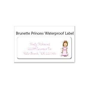  Brunette Princess WaterproofLabel Toys & Games