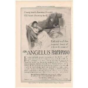 1908 Wilcox & White Co Angelus Player Piano Print Ad 