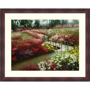  Monets Flower Garden by Zhen Huan Lu   Framed Artwork 