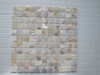 REAL SEA SHELL NATURAL COLOR Mosaic Tile on mesh  
