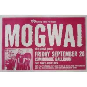  Mogwai Vancouver Canada Original Concert Poster 2003