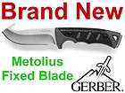NEW GERBER METOLIUS FIXED BLADE KNIFE,GUT HOOK HUNTING