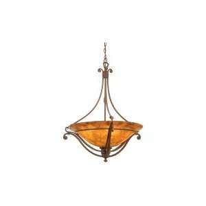 Kalco 4967TN LEAF Somerset 5 Light Ceiling Pendant in Tuscan Sun with 