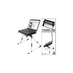  Black Aluminum Mobile Laptop Desk Table: Office Products