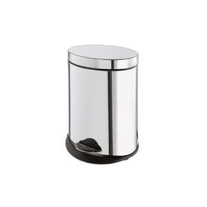  Gedy 2809 13 Round Chrome Waste Bin With Pedal 2809 13 