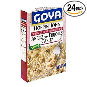 Goya Hoppin John Rice Seasoned with Blackeyed Peas, 8 Ounce Units 