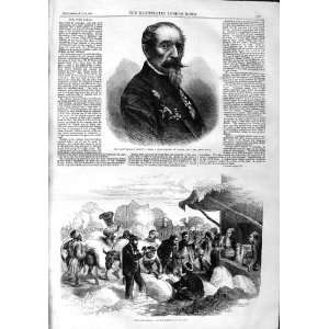  1863 HORACE VERNET SUEZ CANAL COTTON MARKET ZAGAZIG