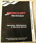 MERCURY MERCRUISER OPERATION MAINTENANCE MANUAL INBOARD 1999 *FREE 