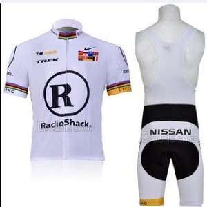 2011 the hot new model white Radio Shack short sleeve jersey suit 