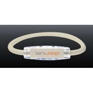  Pearl White Magnetic Negative Ion Sport Wristband Sports 