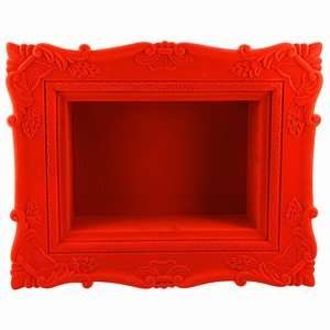  Red Flocked Shadow Diorama Box 