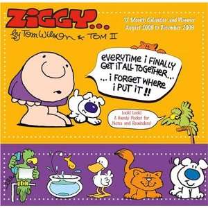  Ziggy Family Planner 2009 17 Month Pocket Wall Calendar 