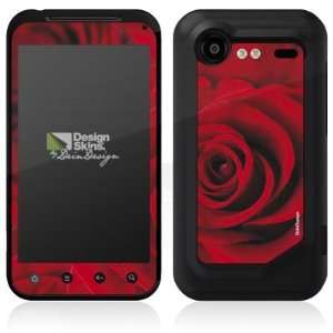  Design Skins for HTC Incredible S   Red Rose Design Folie 