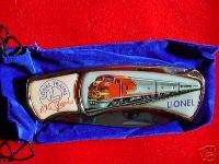   LIONEL CENTENNIAL ANNIVERSARY COLLECTOR KNIFE NEVER USED MBG  