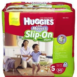  Huggies Little Movers Slip On Diapers Big Pack   Size 5 