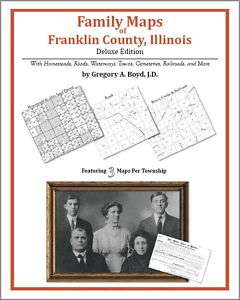 Family Maps Franklin County Illinois Genealogy IL Plat  