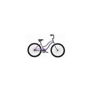  Ladies Beach Cruiser Bicycle   26 Touch   Black: Sports 