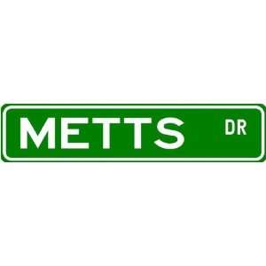 METTS Street Name Sign ~ Family Lastname Sign ~ Gameroom, Basement 