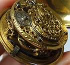   Gold plated Markwick Markham Verge Fusee watch c1720s.Ottoma​n