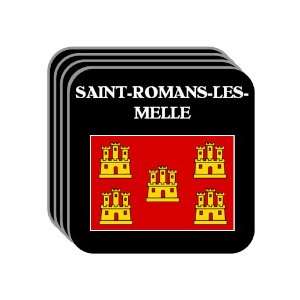    Charentes   SAINT ROMANS LES MELLE Set of 4 Mini Mousepad Coasters