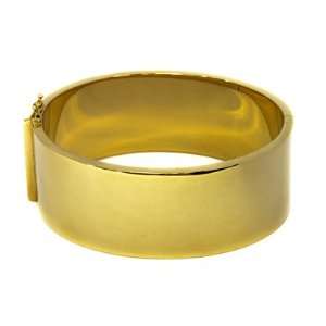  18k Yellow Gold 25mm Bangle   7 Inch   JewelryWeb Jewelry