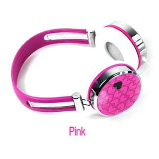 MP3 Headphone Headset Earphone for iphone ipod 4G Pink  
