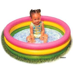  Three Ring Sunset Glow Inflatable Baby Pools: Toys & Games
