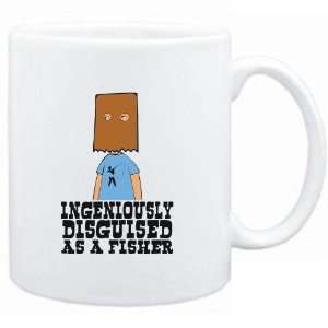 Mug White  Ingeniously Disguised as a Fisher  Sports:  